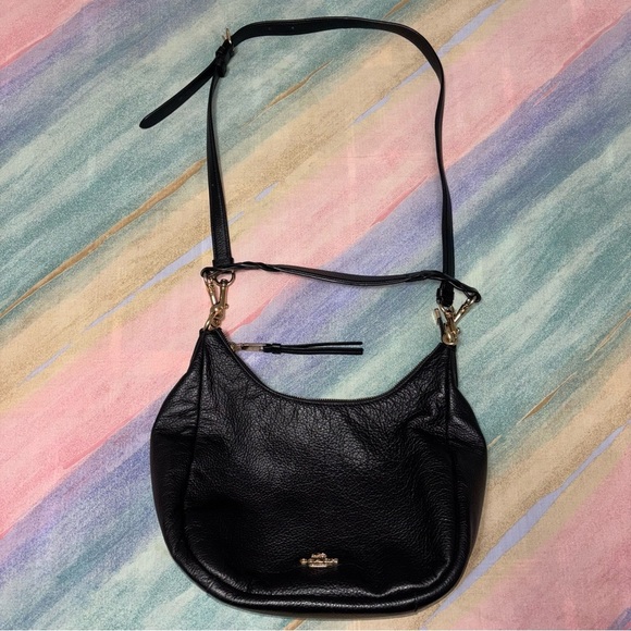 Coach Jules Hobo bag leather  in black - Picture 1 of 14